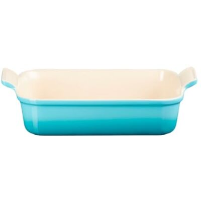Le Creuset Héritage schotel, rechthoekig, keramiek, 19 cm, 1,1 l, Caribisch blauw, 71102191700001 Le Creuset Héritage schotel, rechthoekig, keramiek, 19 cm, 1,1 l, Caribisch blauw, 71102191700001