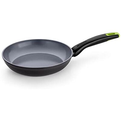 Monix Eco Nature Koekenpan van gerecycled gesmeed aluminium, versterkte keramische antiaanbaklaag, voor alle warmtebronnen, inclusief inductie, 24 cm Monix Eco Nature Koekenpan van gerecycled gesmeed aluminium, versterkte keramische antiaanbaklaag, voor alle warmtebronnen, inclusief inductie, 24 cm