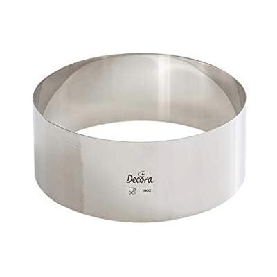 Decora Ø 18 x H 6 cm 0063748 roestvrijstalen ring, 18 x 6 cm, roestvrij staal, zilver Decora Ø 18 x H 6 cm 0063748 roestvrijstalen ring, 18 x 6 cm, roestvrij staal, zilver