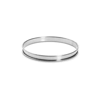 DE BUYER Ronde taartcirkel van roestvrij staal met rolrand 16 x 2 cm Glad oppervlak, Gemakkelijk uit de vorm te halen, Voor onberispelijke en heerlijke resultaten, Zilver DE BUYER Ronde taartcirkel van roestvrij staal met rolrand 16 x 2 cm Glad oppervlak, Gemakkelijk uit de vorm te halen, Voor onberispelijke en heerlijke resultaten, Zilver