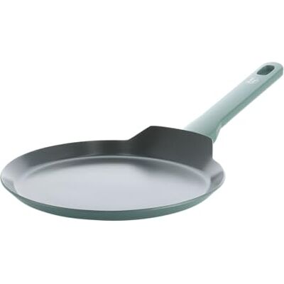 GreenChef Tones pannenkoekenpan van keramiek, antiaanbaklaag, 24 cm, inductie, PFAS-vrij, vaatwasmachinebestendig, ovenbestendig, rookblauw GreenChef Tones pannenkoekenpan van keramiek, antiaanbaklaag, 24 cm, inductie, PFAS-vrij, vaatwasmachinebestendig, ovenbestendig, rookblauw