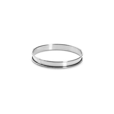 DE BUYER Ronde taartcirkel van roestvrij staal met rolrand diameter 14 cm, hoogte 2 cm DE BUYER Ronde taartcirkel van roestvrij staal met rolrand diameter 14 cm, hoogte 2 cm