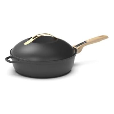 COOKUT De fantastische 8-in-1 koekenpan "Klein model 24 cm Eén gebruiksvoorwerp ter vervanging van de pan, pan, sauteerpan 2 afneembare handgrepen, stoommand/frituurmand, houten spatel Meteora COOKUT De fantastische 8-in-1 koekenpan "Klein model 24 cm Eén gebruiksvoorwerp ter vervanging van de pan, pan, sauteerpan 2 afneembare handgrepen, stoommand/frituurmand, houten spatel Meteora