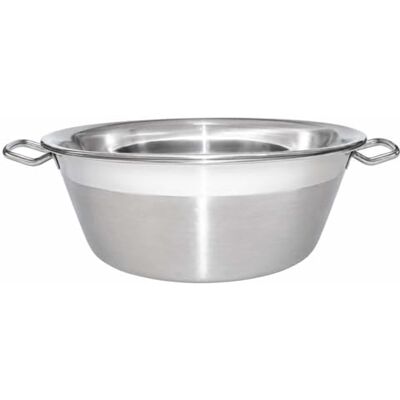 Baumalu 340676 jamkom, 38 cm, roestvrij staal, zilverkleurig Baumalu 340676 jamkom, 38 cm, roestvrij staal, zilverkleurig