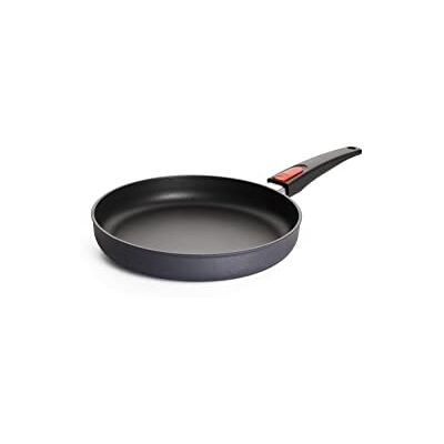 Woll Diamond Lite Inductieve platte pan met afneembare handgreep, geschikt voor alle warmtebronnen, gegoten aluminium, ovenbestendig, antraciet Ø 26 cm, hoogte 5 cm Woll Diamond Lite Inductieve platte pan met afneembare handgreep, geschikt voor alle warmtebronnen, gegoten aluminium, ovenbestendig, antraciet Ø 26 cm, hoogte 5 cm