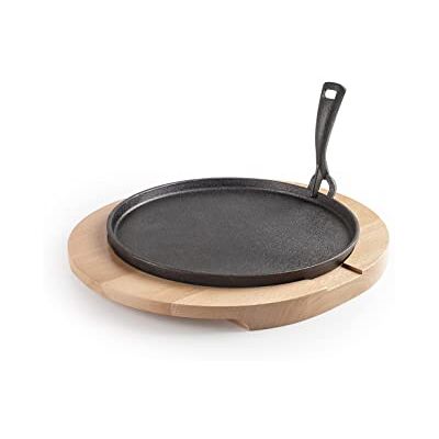 IBILI 627030 gietijzeren plaat + houten sokkel 30 cm IBILI 627030 gietijzeren plaat + houten sokkel 30 cm