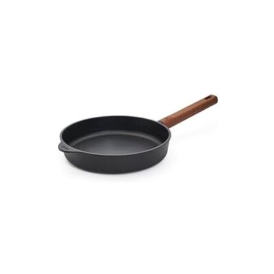 Woll Eco Logic QXR Platte gietijzeren koekenpan, inductie, Ø 24 cm, hoogte 5 cm, met stevig en duurzaam houten handvat, geschikt voor alle warmtebronnen, PFAS-vrij, antiaanbaklaag Woll Eco Logic QXR Platte gietijzeren koekenpan, inductie, Ø 24 cm, hoogte 5 cm, met stevig en duurzaam houten handvat, geschikt voor alle warmtebronnen, PFAS-vrij, antiaanbaklaag