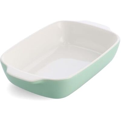 KitchenAid Ovenschaal 26 cm, rechthoekige keramische doos met bamboedeksel, ovenschaal 1,9 l hoog, anti-aanbaklaag, PFAS-vrij, ovenbestendig tot 260 °C en vaatwasser, pistache KitchenAid Ovenschaal 26 cm, rechthoekige keramische doos met bamboedeksel, ovenschaal 1,9 l hoog, anti-aanbaklaag, PFAS-vrij, ovenbestendig tot 260 °C en vaatwasser, pistache