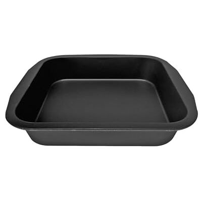 Zenker 7407 Brownie-vorm, vierkante vorm, taartvorm, staal, zwart, 27 x 26 x 5 cm Zenker 7407 Brownie-vorm, vierkante vorm, taartvorm, staal, zwart, 27 x 26 x 5 cm