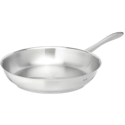Fissler Catania / roestvrij stalen pan (Ø 28 cm), ongecoate steelpan, stoofpan, ideaal voor knapperig braden, alle warmtebronnen, ook inductie Fissler Catania / roestvrij stalen pan (Ø 28 cm), ongecoate steelpan, stoofpan, ideaal voor knapperig braden, alle warmtebronnen, ook inductie