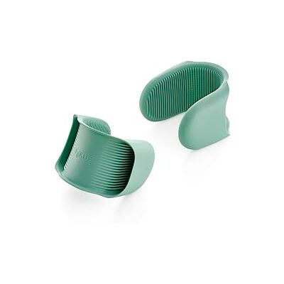 Lékué 2 zachte siliconen mini-pannenlappen ter bescherming tegen brandwonden Lékué 2 zachte siliconen mini-pannenlappen ter bescherming tegen brandwonden