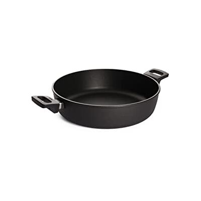 Woll Nowo Induction Line 832IL stoofpan van gietijzer 32 cm / 8 cm / 5,5 liter en 2 zijdelingse handgrepen Woll Nowo Induction Line 832IL stoofpan van gietijzer 32 cm / 8 cm / 5,5 liter en 2 zijdelingse handgrepen