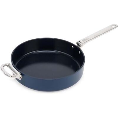 Joseph Joseph Space Pan 28 cm, inklapbare handgreep, ruimtebesparend, inductie en oven, keramische coating Joseph Joseph Space Pan 28 cm, inklapbare handgreep, ruimtebesparend, inductie en oven, keramische coating