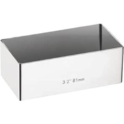 Vogue Mini-bakvorm, rechthoekig, 8 x 4 cm Vogue Mini-bakvorm, rechthoekig, 8 x 4 cm
