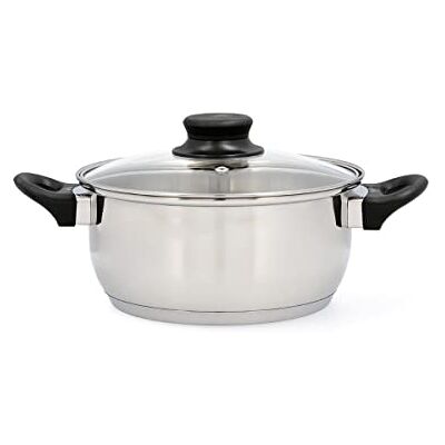 Quid Habitat QD steelpan, 24 x 11,5 cm, roestvrij staal, meerkleurig Quid Habitat QD steelpan, 24 x 11,5 cm, roestvrij staal, meerkleurig