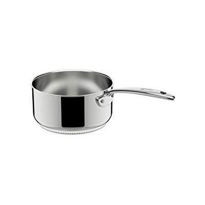 Lagostina Accademia Lagofusion steelpan van roestvrij staal 18/10 met lange handgreep, Ø 20 cm, inductie, gas en oven, gepolijste buitenkant en binnenkant gesatineerd, klinknagel handvat, 5-laagse Lagostina Accademia Lagofusion steelpan van roestvrij staal 18/10 met lange handgreep, Ø 20 cm, inductie, gas en oven, gepolijste buitenkant en binnenkant gesatineerd, klinknagel handvat, 5-laagse