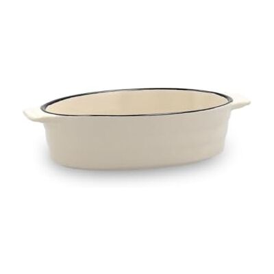 Quid Cocco Braadpan van aardewerk, ovaal, 19 x 10,5 x 5 cm, wit Quid Cocco Braadpan van aardewerk, ovaal, 19 x 10,5 x 5 cm, wit