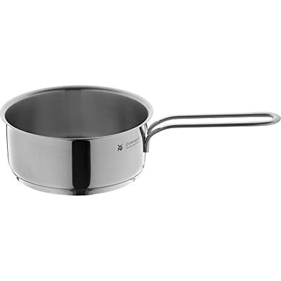 WMF Mini casserole 14 cm, petite, sans couvercle, induction 0,9 l, en acier inoxydable Cromargan, empilable, pour petites portions, ménage unique WMF Mini casserole 14 cm, petite, sans couvercle, induction 0,9 l, en acier inoxydable Cromargan, empilable, pour petites portions, ménage unique