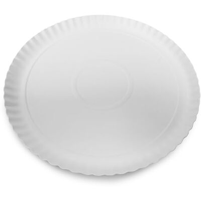 Guardini , Set van 2 ronde dienbladen Ø 34 cm, wegwerp, karton, 100% recyclebaar, wit, gemaakt in Italië, Easy Bake Bio lijn Guardini , Set van 2 ronde dienbladen Ø 34 cm, wegwerp, karton, 100% recyclebaar, wit, gemaakt in Italië, Easy Bake Bio lijn