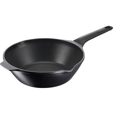 Lagostina Aroma Wok met antiaanbaklaag van gegoten aluminium, Ø 28 cm, inductiekookpan, gas en oven met Thermo-Signal kookindicator en titanium coating voor warmtebehoud Lagostina Aroma Wok met antiaanbaklaag van gegoten aluminium, Ø 28 cm, inductiekookpan, gas en oven met Thermo-Signal kookindicator en titanium coating voor warmtebehoud