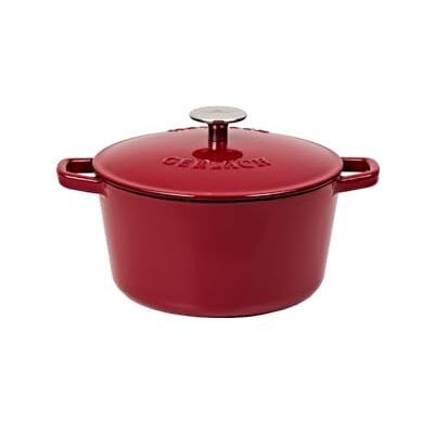 Gerlach 1760 Gietijzeren stoofpan 3 l met deksel stoofpan voor alle oventypes Bordeaux Naturel Iron Gerlach 1760 Gietijzeren stoofpan 3 l met deksel stoofpan voor alle oventypes Bordeaux Naturel Iron