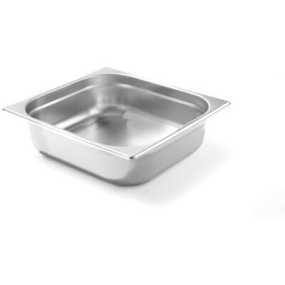 HENDI Gastronorm-bak, GN 2/3, hittebestendigheid -40 °C tot 300 °C, te gebruiken in convectieovens, koelkasten, waterbaden, chafing schijven, 9 l, 354 x 325 x 100 mm, roestvrij staal HENDI Gastronorm-bak, GN 2/3, hittebestendigheid -40 °C tot 300 °C, te gebruiken in convectieovens, koelkasten, waterbaden, chafing schijven, 9 l, 354 x 325 x 100 mm, roestvrij staal