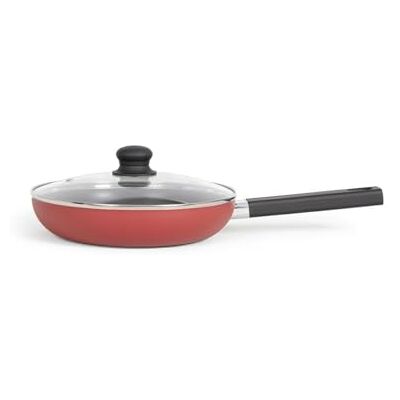 Livoo 26 cm MEP153R stoofpan 2,5 mm dik, hittebestendige soft-touch handgreep, voor alle warmtebronnen inclusief inductie Livoo 26 cm MEP153R stoofpan 2,5 mm dik, hittebestendige soft-touch handgreep, voor alle warmtebronnen inclusief inductie