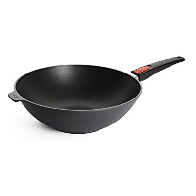 Woll Diamond Lite Wokpan en mixer, Ø 32 cm, hoogte 10 cm, met afneembare handgreep, geschikt voor glaskeramiek, gas, elektrisch, halogeen, niet geschikt voor inductie, gegoten aluminium, Woll Diamond Lite Wokpan en mixer, Ø 32 cm, hoogte 10 cm, met afneembare handgreep, geschikt voor glaskeramiek, gas, elektrisch, halogeen, niet geschikt voor inductie, gegoten aluminium,
