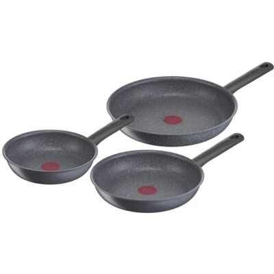 Tefal Natural On pannenset, 20, 24, inductie, 26 cm, grijs, 3 stuks Tefal Natural On pannenset, 20, 24, inductie, 26 cm, grijs, 3 stuks