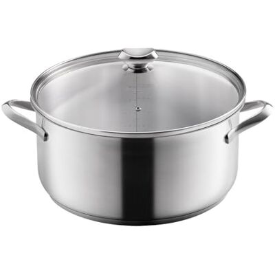 Metaltex ICONA Lage pan van roestvrij staal, 32 cm, 10 liter Metaltex ICONA Lage pan van roestvrij staal, 32 cm, 10 liter