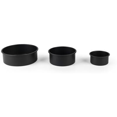 Salter Bakes BW12551EU7 Set van 3 ronde taartvormen met antiaanbaklaag, 12, 16 en 21 cm, van koolstofstaal zonder PFOA, ovenvast op 220 °C, perfect voor taarten met 3 niveaus Salter Bakes BW12551EU7 Set van 3 ronde taartvormen met antiaanbaklaag, 12, 16 en 21 cm, van koolstofstaal zonder PFOA, ovenvast op 220 °C, perfect voor taarten met 3 niveaus