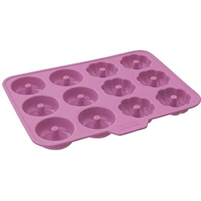 Zenker Donutvorm siliconen donutvorm 25 x 19 x 2 cm Premium donutvorm hitte- en vriesbestendig Donutvorm Ø 5 cm veelzijdige vorm (kleur: Ice Pink) Zenker Donutvorm siliconen donutvorm 25 x 19 x 2 cm Premium donutvorm hitte- en vriesbestendig Donutvorm Ø 5 cm veelzijdige vorm (kleur: Ice Pink)