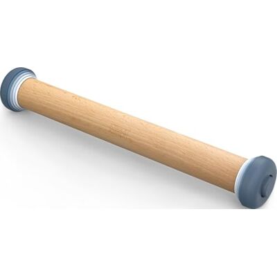 Joseph Joseph PrecisionPin Deegroller met 4 verstelbare dikte-ringen, anti-aanbaklaag, voor pizza, koekjes, deeg, beukenhout, pastelblauw Joseph Joseph PrecisionPin Deegroller met 4 verstelbare dikte-ringen, anti-aanbaklaag, voor pizza, koekjes, deeg, beukenhout, pastelblauw