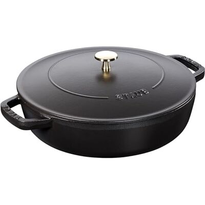 STAUB Chistera van gietijzer, zwart, 24 cm STAUB Chistera van gietijzer, zwart, 24 cm