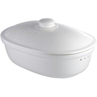 Romertopf Römertopf 2 810 04 braadpan ovaal 44 x 26 x 19,5 cm wit Romertopf Römertopf 2 810 04 braadpan ovaal 44 x 26 x 19,5 cm wit