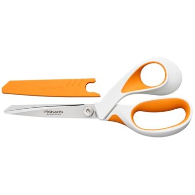 Fiskars Scheermeschaar Edge, lengte 20,7 cm Roestvrij stalen messen/kunststof handgrepen, wit/oranje, 1070078 Fiskars Scheermeschaar Edge, lengte 20,7 cm Roestvrij stalen messen/kunststof handgrepen, wit/oranje, 1070078