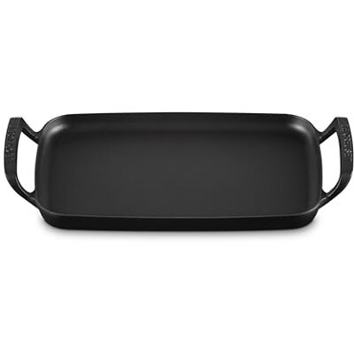 Le Creuset Rechthoekige gietijzeren grillplaat voor buiten barbecue Le Creuset Rechthoekige gietijzeren grillplaat voor buiten barbecue