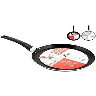 Home Maitre Crêpe antiaanbaklaag, 24 cm, aluminium, zwart Home Maitre Crêpe antiaanbaklaag, 24 cm, aluminium, zwart