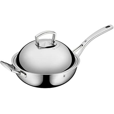 WMF Multiply Wok 28 cm 0753506040, Meerlaagse constructie, Ovenbestendig, Koude handgreep, Brede schenkrand, Metalen deksel, Vaatwasserbestendig, Alle warmtebronnen inclusief inductie WMF Multiply Wok 28 cm 0753506040, Meerlaagse constructie, Ovenbestendig, Koude handgreep, Brede schenkrand, Metalen deksel, Vaatwasserbestendig, Alle warmtebronnen inclusief inductie
