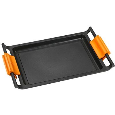 BRA Efficient Plancha, 45 cm, gegoten aluminium met Teflon Platinum Plus antiaanbaklaag, zonder PFOA, compatibel met alle warmtebronnen, inclusief inductie BRA Efficient Plancha, 45 cm, gegoten aluminium met Teflon Platinum Plus antiaanbaklaag, zonder PFOA, compatibel met alle warmtebronnen, inclusief inductie