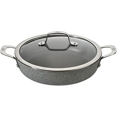 BALLARINI Salina stoofpan, Ø 28 cm, 2 handgrepen, aluminium, antraciet BALLARINI Salina stoofpan, Ø 28 cm, 2 handgrepen, aluminium, antraciet