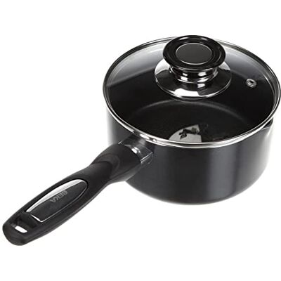 Beka 13076174 steelpan antiaanbaklaag met glazen deksel 16 cm Pro Induc Beka 13076174 steelpan antiaanbaklaag met glazen deksel 16 cm Pro Induc