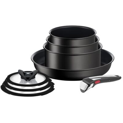 Tefal Ingenio Unlimited On kookgerei, anti-aanbaklaag, 8-delig Tefal Ingenio Unlimited On kookgerei, anti-aanbaklaag, 8-delig