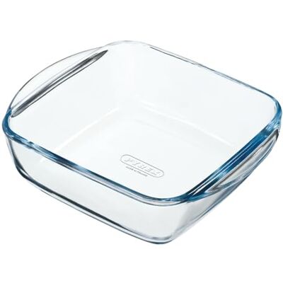Pyrex PREPWARE Vierkante glazen schaal 20 x 17 cm 1 liter Pyrex PREPWARE Vierkante glazen schaal 20 x 17 cm 1 liter