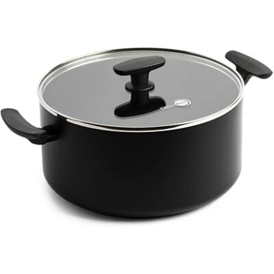 GreenPan SmartShape 24 cm/5,1 liter pan met antiaanbaklaag van gezond keramiek, met glazen deksel, PFAS-vrij, geschikt voor inductie, ovenbestendig, vaatwasmachinebestendig, zwart GreenPan SmartShape 24 cm/5,1 liter pan met antiaanbaklaag van gezond keramiek, met glazen deksel, PFAS-vrij, geschikt voor inductie, ovenbestendig, vaatwasmachinebestendig, zwart