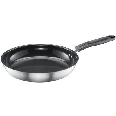 Fiskars Braadpan Functional Form, 26 cm, Zwart/Zilver Fiskars Braadpan Functional Form, 26 cm, Zwart/Zilver