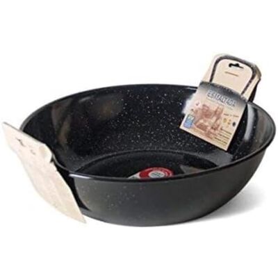 Garcima Sartén Doble Honda met Asas Esmaltada 30 cm, email, zwart Garcima Sartén Doble Honda met Asas Esmaltada 30 cm, email, zwart