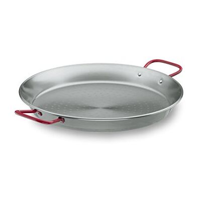 LACOR 63643 Paella-schaal van staal, 42 cm, grijs LACOR 63643 Paella-schaal van staal, 42 cm, grijs