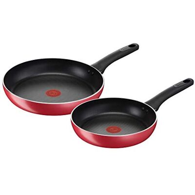 Lagostina Mediterrane keuken pannenset met antiaanbaklaag van aluminium, Ø 24/28 cm, 2-delig, kookgerei voor inductie, gas en oven, thermo-signaal, ergonomische handgrepen Lagostina Mediterrane keuken pannenset met antiaanbaklaag van aluminium, Ø 24/28 cm, 2-delig, kookgerei voor inductie, gas en oven, thermo-signaal, ergonomische handgrepen