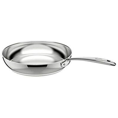 Lagostina Accademia Lagofusion Pan van roestvrij staal 18/10, Ø 28 cm, inductie, gas en oven tot 250 °C, buitenkant gepolijst en binnenkant gesatineerd, klinknagel handvat, bodem 5 lagen Lagostina Accademia Lagofusion Pan van roestvrij staal 18/10, Ø 28 cm, inductie, gas en oven tot 250 °C, buitenkant gepolijst en binnenkant gesatineerd, klinknagel handvat, bodem 5 lagen